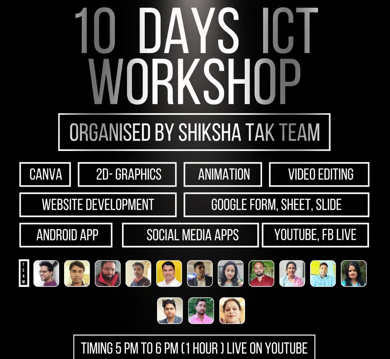 Training being given for digital, video editing in education department