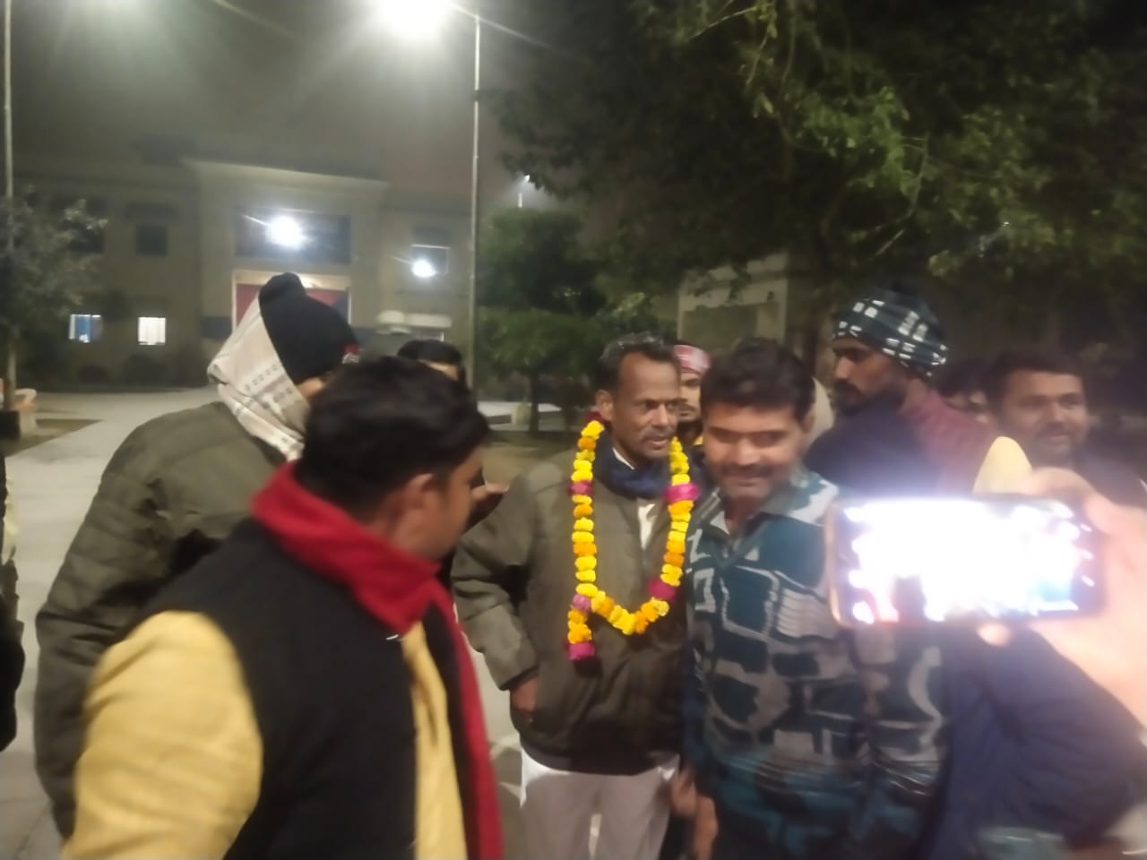 Welcomed by relatives and supporters, surrendered in 2008 with four