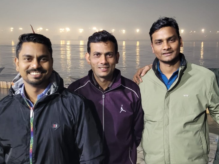 कानपुर से आए दोनों ने भी संगम पर बिताए को अपने कैमरे में कैद कर लिया।