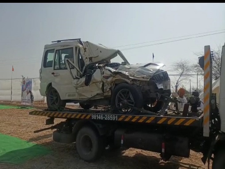 दीप सिद्धू की इसी कार में हुई थी हादसे के दौरान मौत।