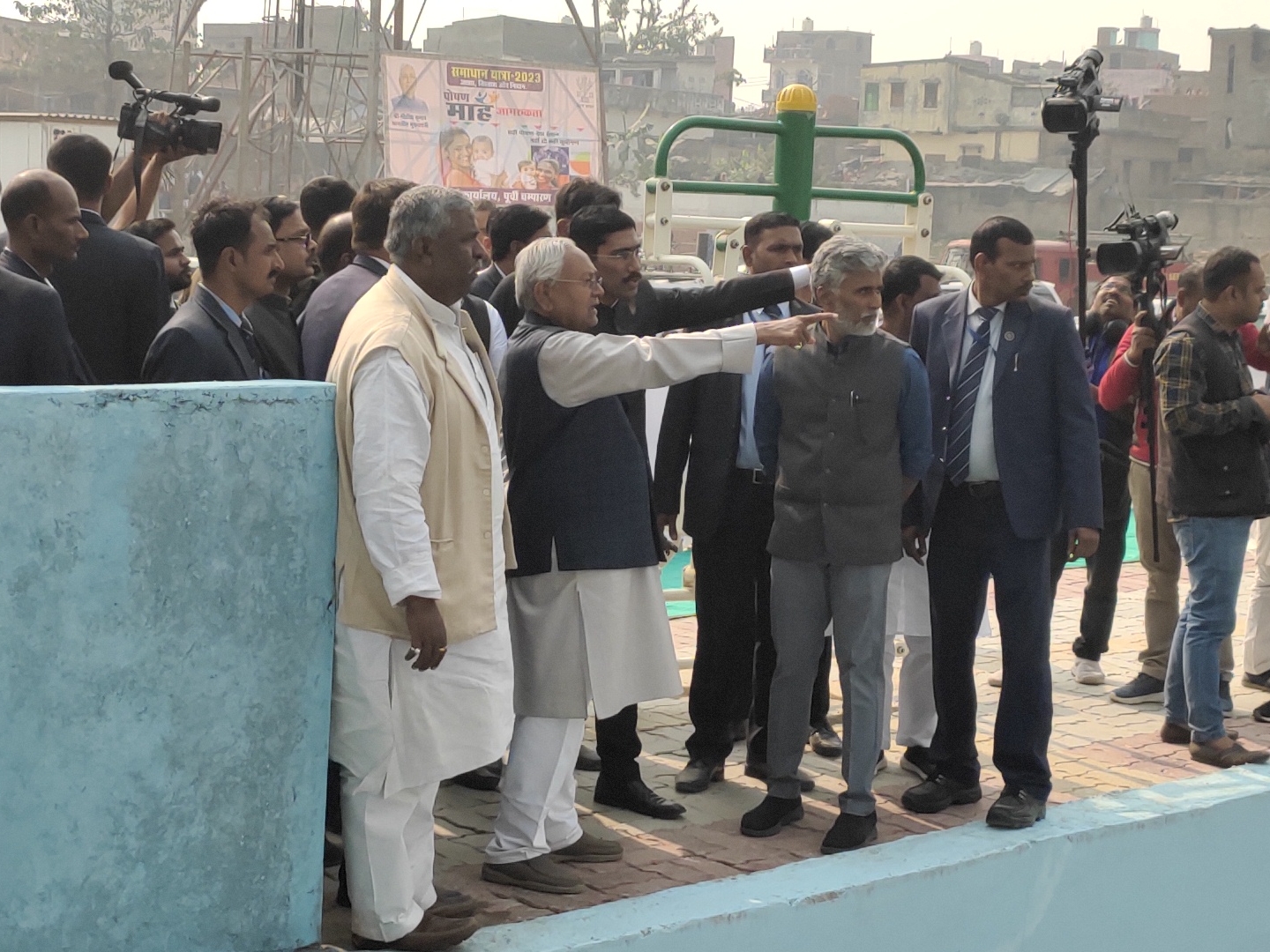 Inaugurated and laid the foundation stone of many schemes, distributed