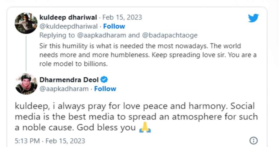 धर्मेंद्र ने लिखा- हम सोशल मीडिया के जरिए दुनिया भर में पॉजीटिविटी फैला सकते हैं।