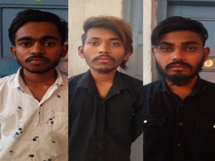 गिरफ्त में आरोपी।