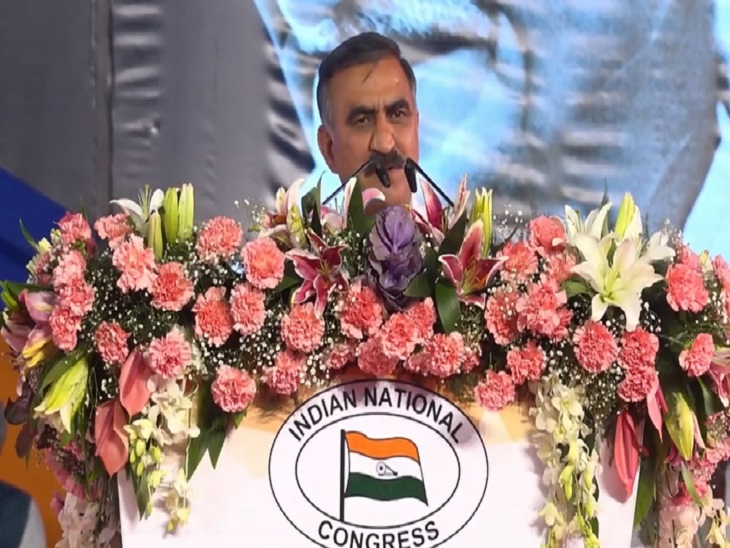 हिमाचल प्रदेश के मुख्यमंत्री सुखविंदर सिंह सुक्खू ने भी कार्यकर्ताओं को संबोधित किया।