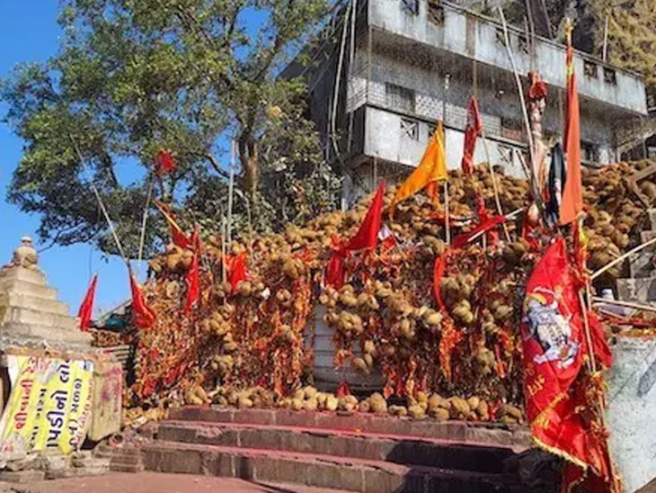Peeled coconut Banned in Pavagadh Temple due to garbage | पावागढ़ में ...