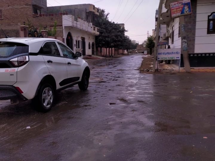 बीकानेर में शुक्रवार सुबह भी बारिश हुई। इससे तापमान में गिरावट दर्ज की गई है।