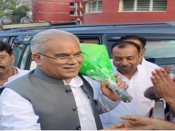 Special worship in Uslapur, Bhupesh Baghel returned to Raipur after