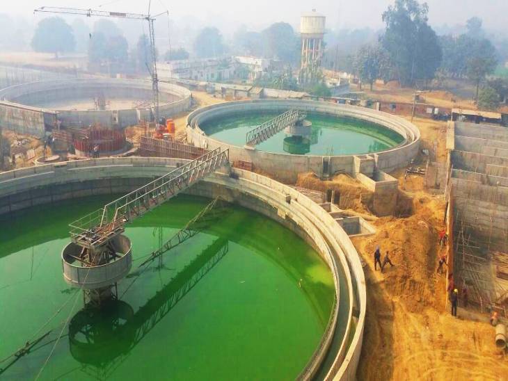 वाराणसी का दीनापुर सीवेज ट्रीटमेंट प्लांट।