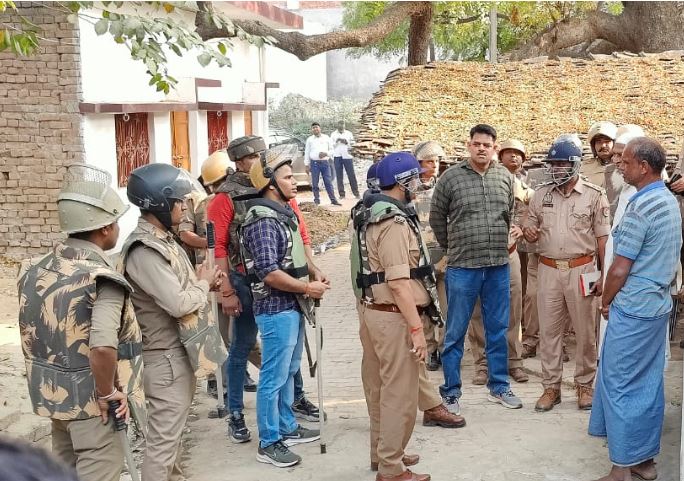 शूटर अब्दुल कवि के ससुराल में पुलिस ने चलाया सर्च अभियान।