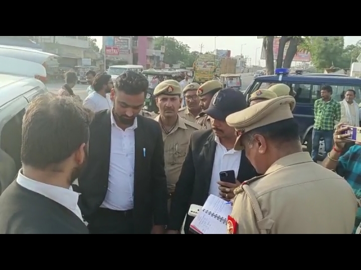 First the car was checked and then the challan was cut due to black