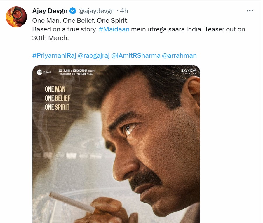 Ajay Devgn Upcoming Movies List Bholaa Release Date Maidaan Teaser Ajay Devgn Upcoming Movies List Bholaa Release Date Maidaan Teaser