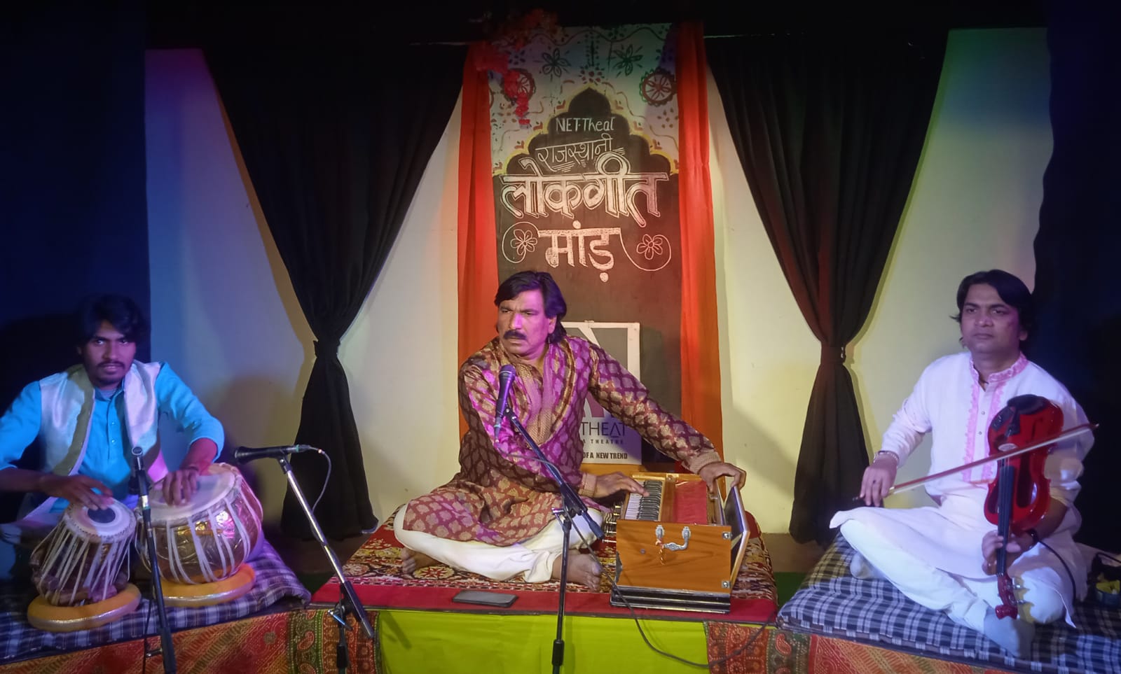 Folk singer Bundu Kha Rajasthani recited traditional songs