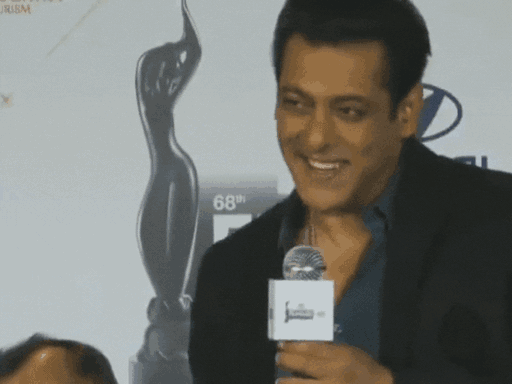 फिल्मफेयर अवॉर्ड की प्रेस कॉन्फ्रेंस में सलमान।