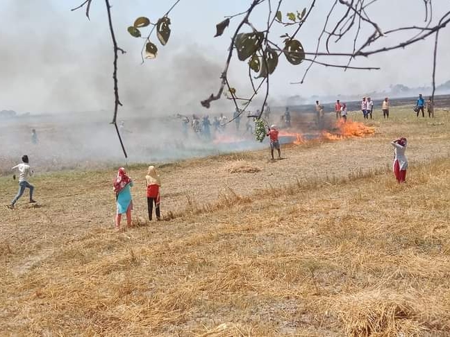 The fire squad arrived after one and a half hours of giving information ...