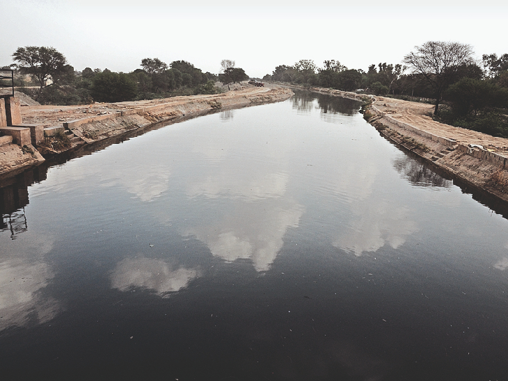 The water supply department will clean the contaminated water coming