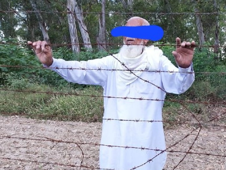 फिरोजपुर सेक्टर में पकड़ा गया पाक नागरिक।