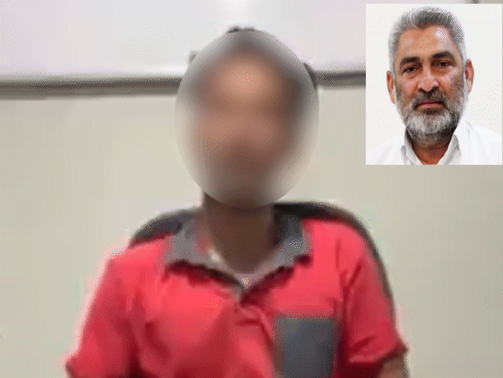 अपनी आपबीती सुनाते हुए पीड़ित व कैबिनेट मिनिस्टर लाल चंद कटारूचक्क। - Dainik Bhaskar