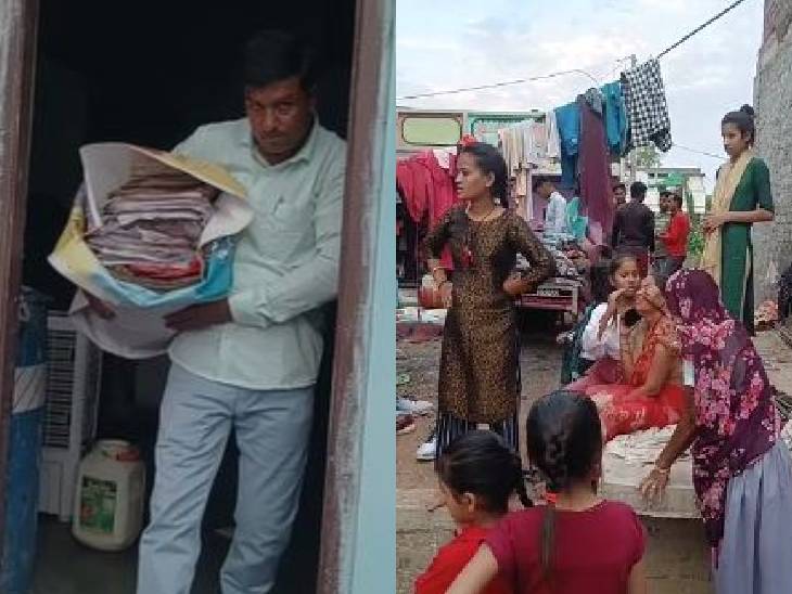 घर का नीचे का कमरा सचिव को किराए पर दे रखा था, लेकिन जब नीचे भी रखे सामान में आग लगने लगी तो सचिव ने कमरा खाली कर दिया।