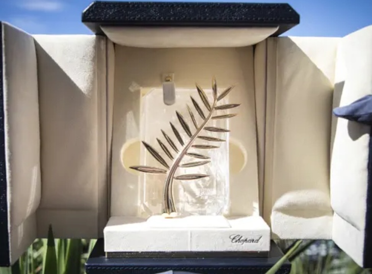 पाम डिओर अवॉर्ड को स्विस ज्वेलरी फर्म चोपार्ड द्वारा तैयार किया गया है।