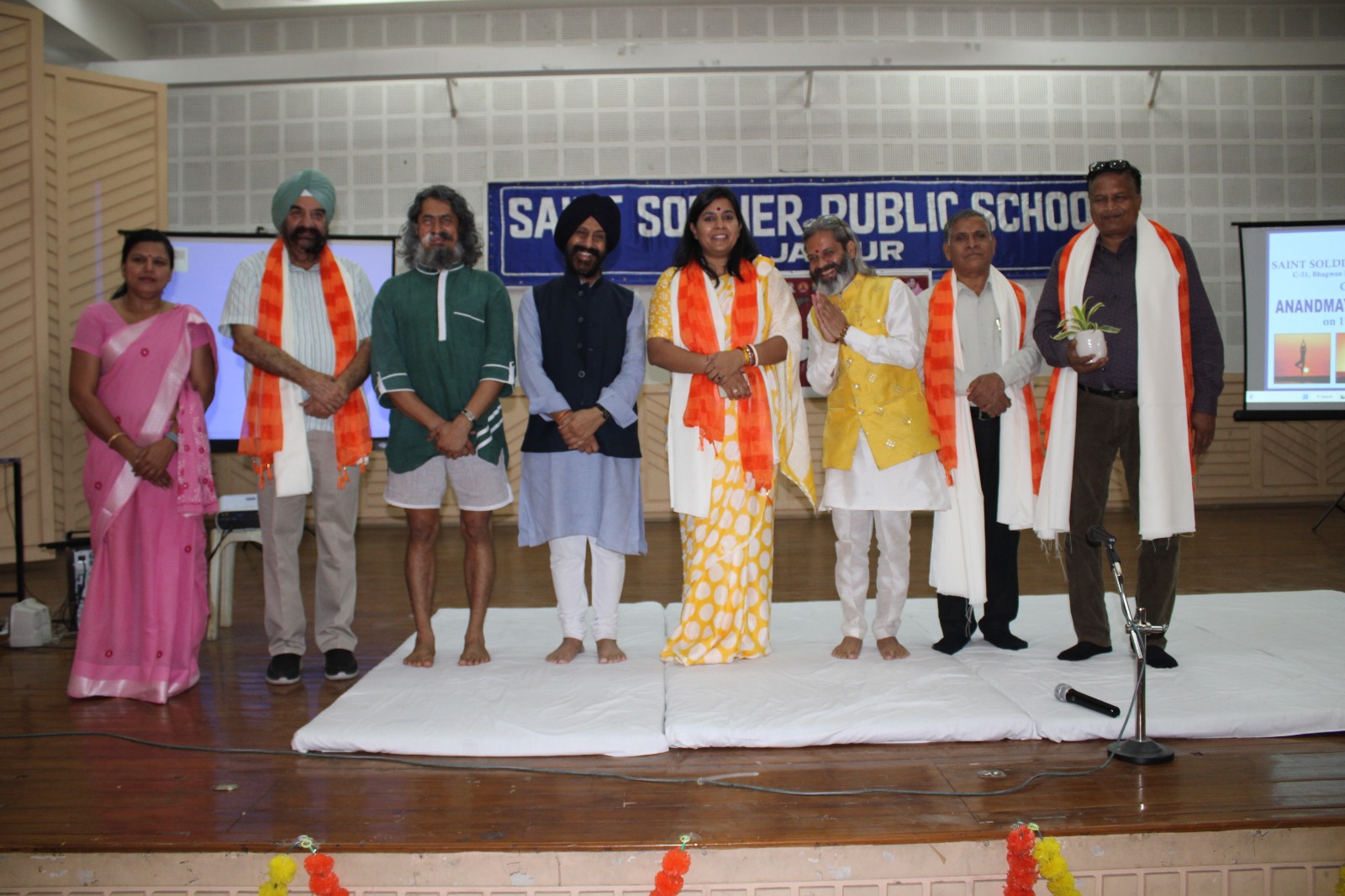 Under the direction of Yogacharya Dhaka Ram, the mayor and teachers ...