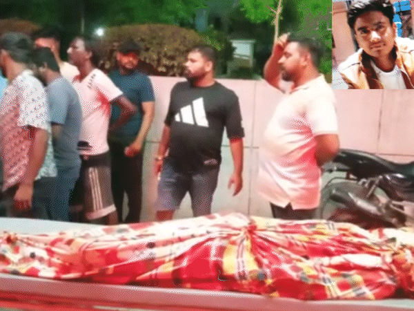 पुलिस ने कब्जे में लिया नाबालिग का शव। - Dainik Bhaskar