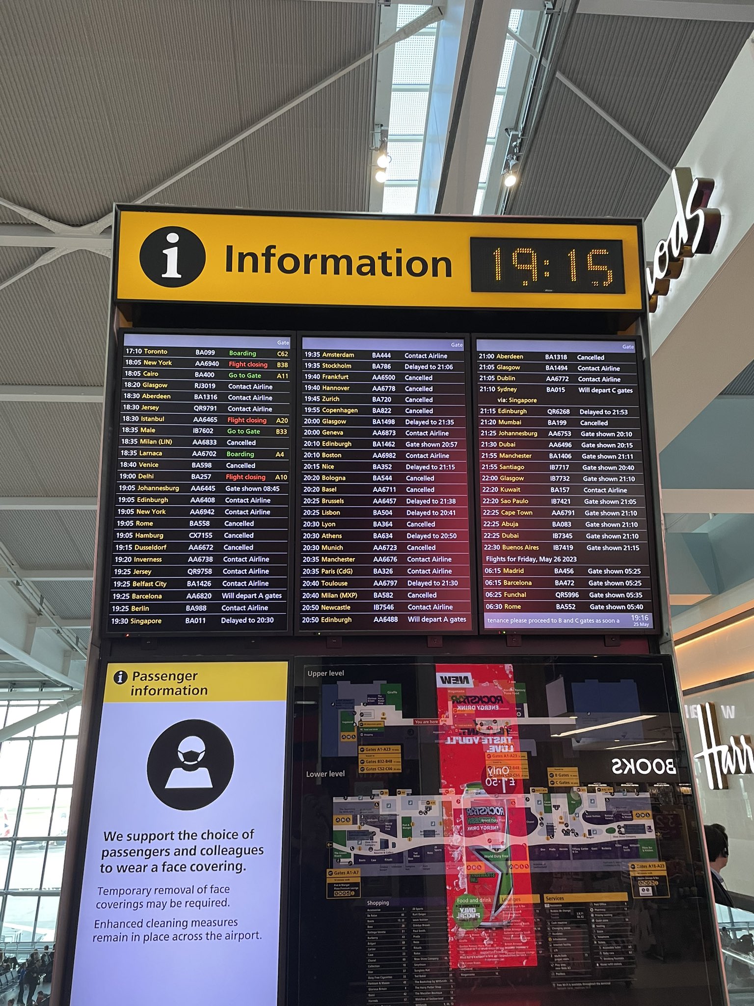 British Airways Flight Cancellations at London Heathrow Airport