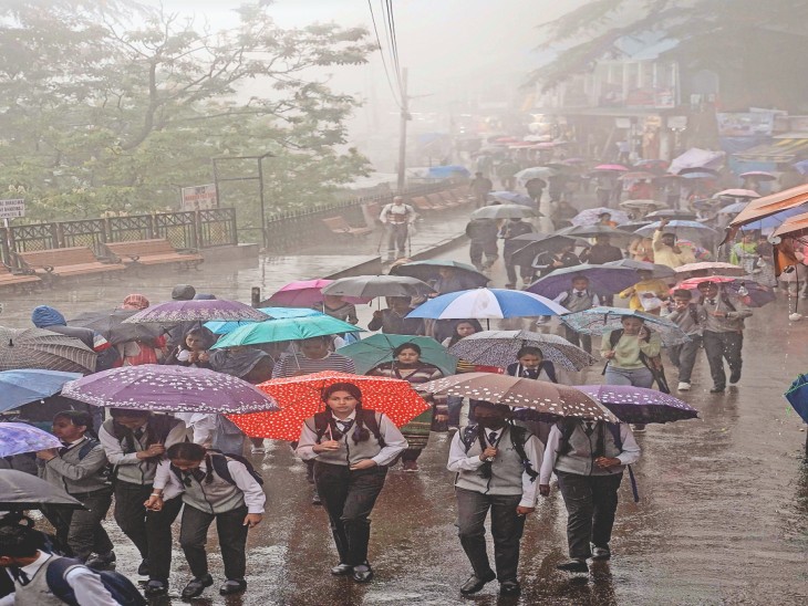 तस्वीर शिमला की है। - Dainik Bhaskar