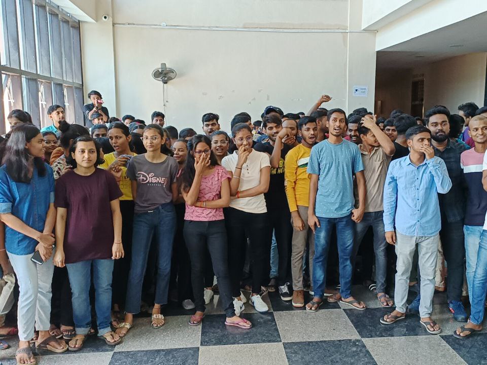 Students narrowly escaped, students created ruckus in the campus and ...