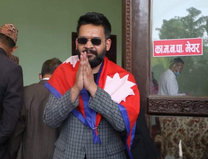 ये तस्वीर काठमांडू के मेयर बालेंद्र शाह की है। (फाइल फोटो)