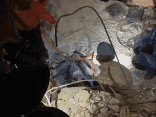 इसी साल फरवरी में तुर्किये और सीरिया में आए भूकंप के बाद की फुटेज।