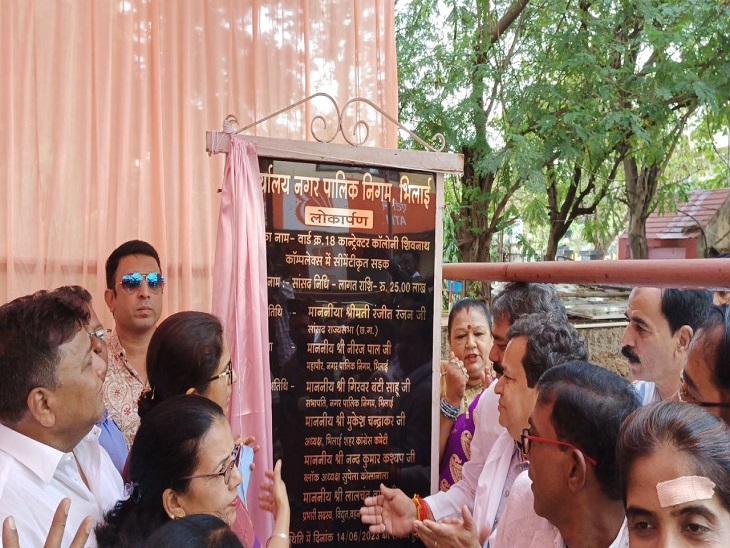 राज्य सभा सांसद रंजीत रंजन ने किया सड़क का लोकार्पण।