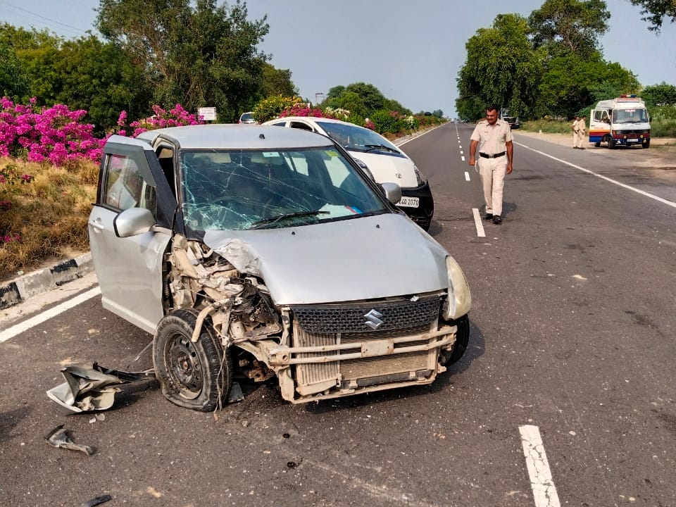 Fatehabad Road Accident, Car Hits Car, Mother Son Killed On Spot