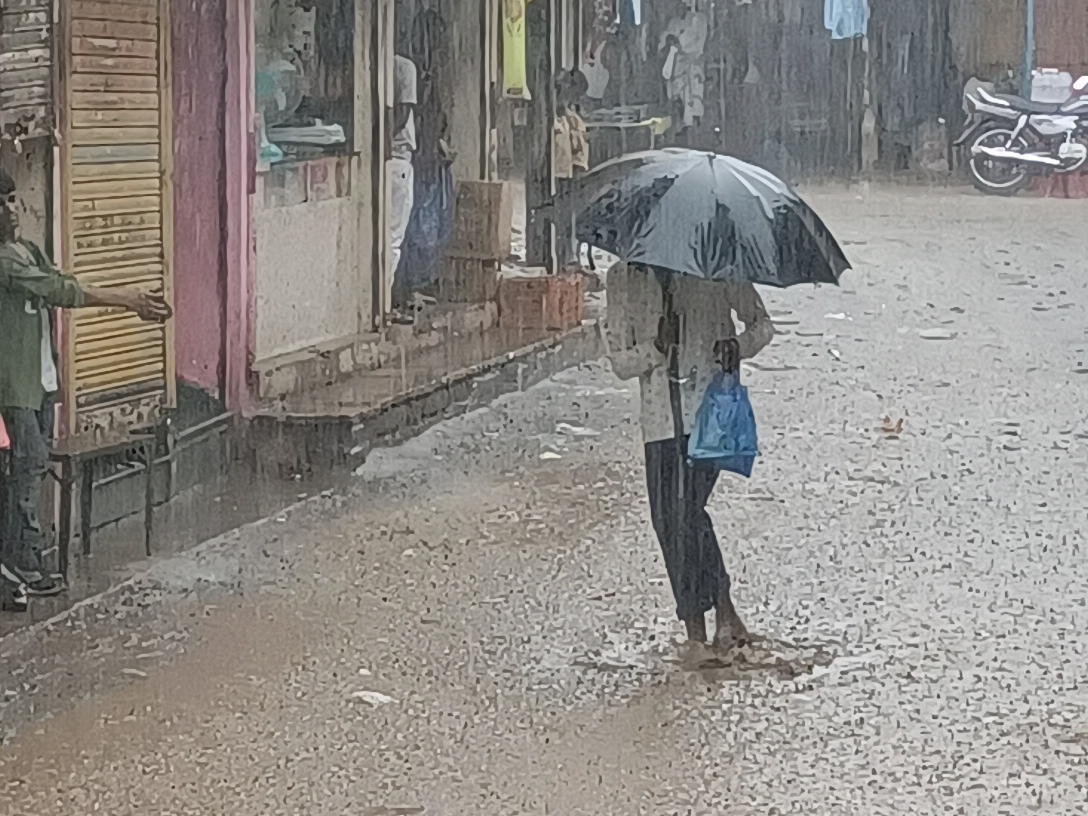 Water raining since morning in the rural areas including the city ...
