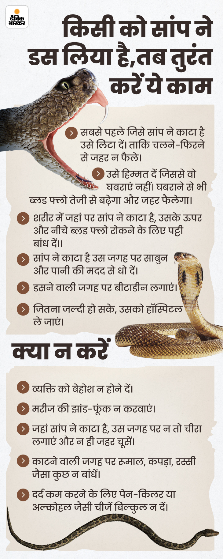 Madhya Pradesh (Khargone) Snake Bite Case; Symptoms, First Aid