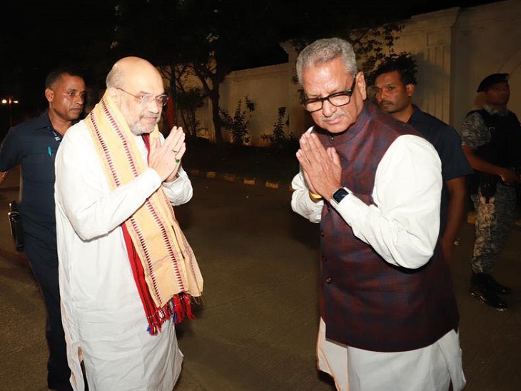 अमित शाह ने 5 जुलाई को रायपुर में ओम माथुर के साथ बैठक की थी।