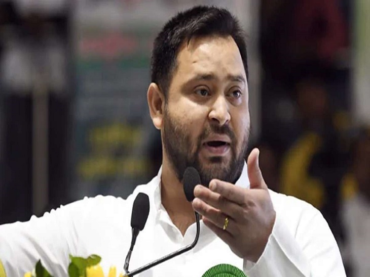 तेजस्वी ने बीजेपी पर साधा निशाना।