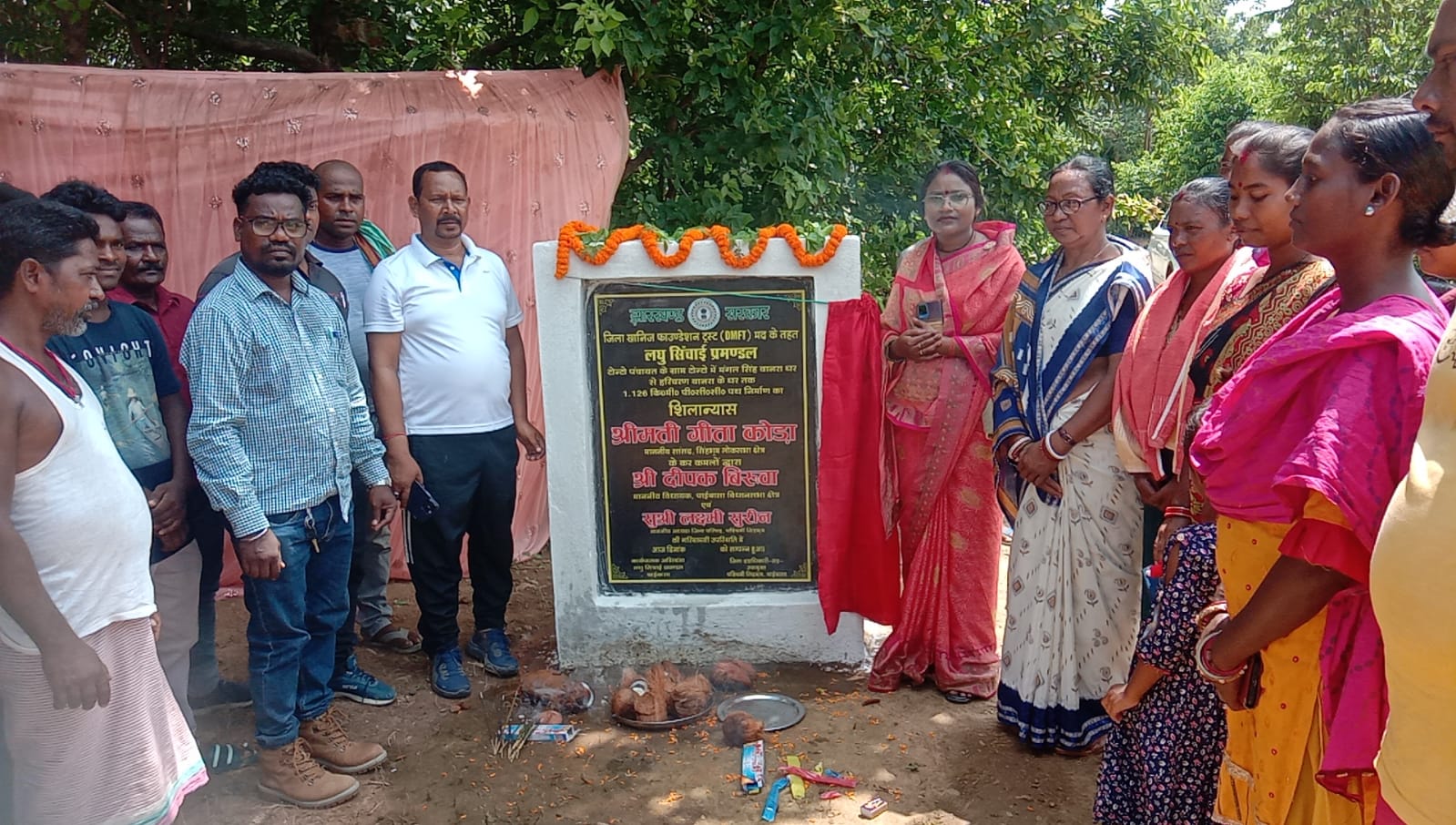 Legislator laid the foundation stone for road construction in Tonto