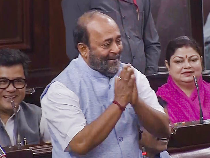 ये फोटो भाजपा सांसद विनय दीनू तेंदुलकर की है। राज्यसभा में उनका आज आखिरी दिन था। उन्होंने स्पीच भी दी।