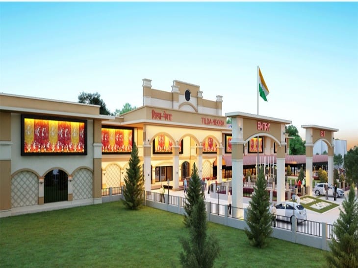 रिडेवलमेंट होने के बाद रायपुर का तिल्दा-नेवरा स्टेशन कुछ इस तरह से दिखाई देगा।