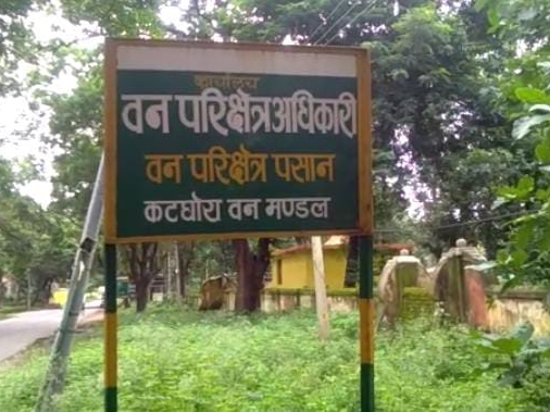 कोरबा जिले के सीमावर्ती क्षेत्र पसान में जमीन 5 फीट तक धंस गई है।