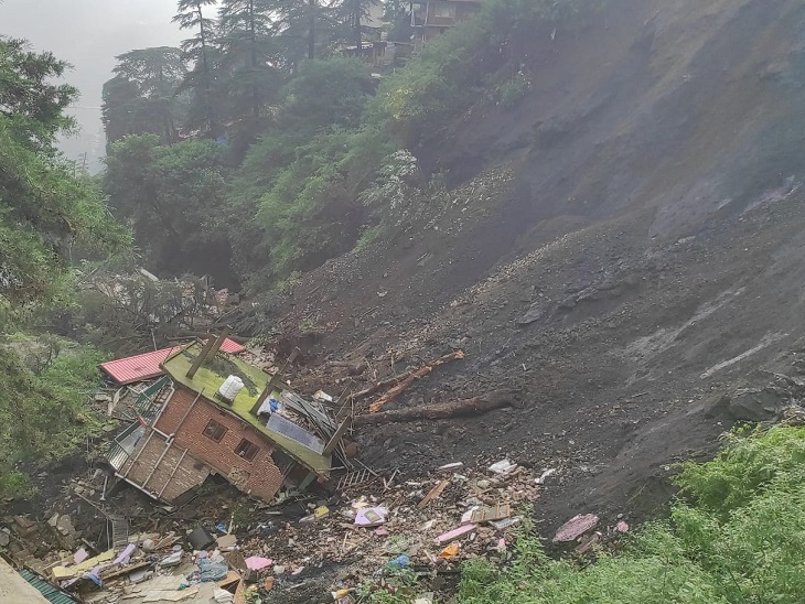 Shimla: Slaughter house collapses in Shimla | Land Slide | Heavy rain ...