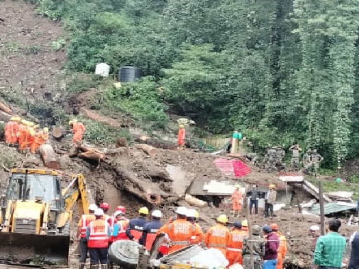 Himachal Shimla Shiv Babri Temple Collapses; Baluganj | Land Slide ...