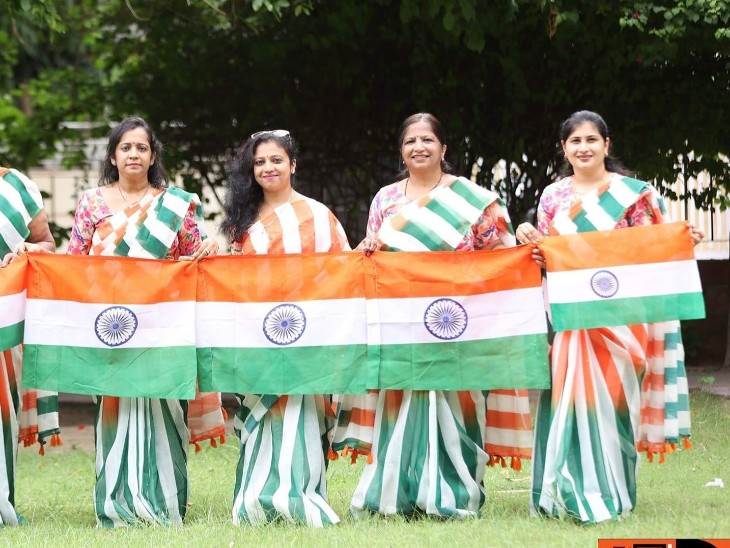 On the occasion of Independence Day, the color of patriotism rose on