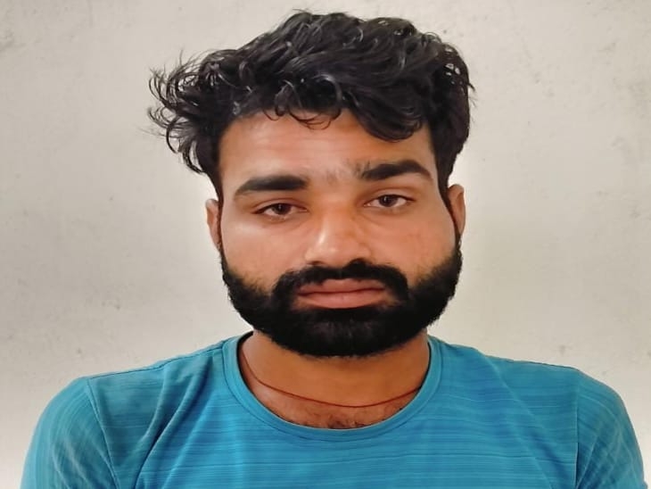 पकड़ा गया आरोपी छोटूराजा उर्फ छोटू गुर्जर - Dainik Bhaskar