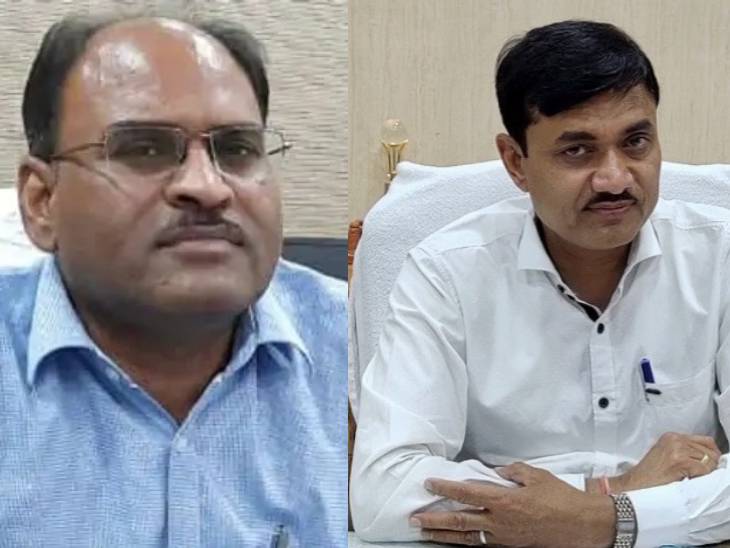 छतरपुर के तत्कालीन एडिशनल कलेक्टर अमर बहादुर सिंह (चश्मा पहने) और तत्कालीन कलेक्टर शीलेंद्र सिंह।