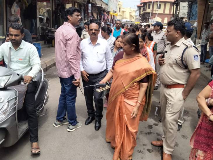 नगर निगम उपायुक्त ने किया था मार्केट का पैदल दौरा, दिए थे अतिक्रमण हटाने के निर्देश।