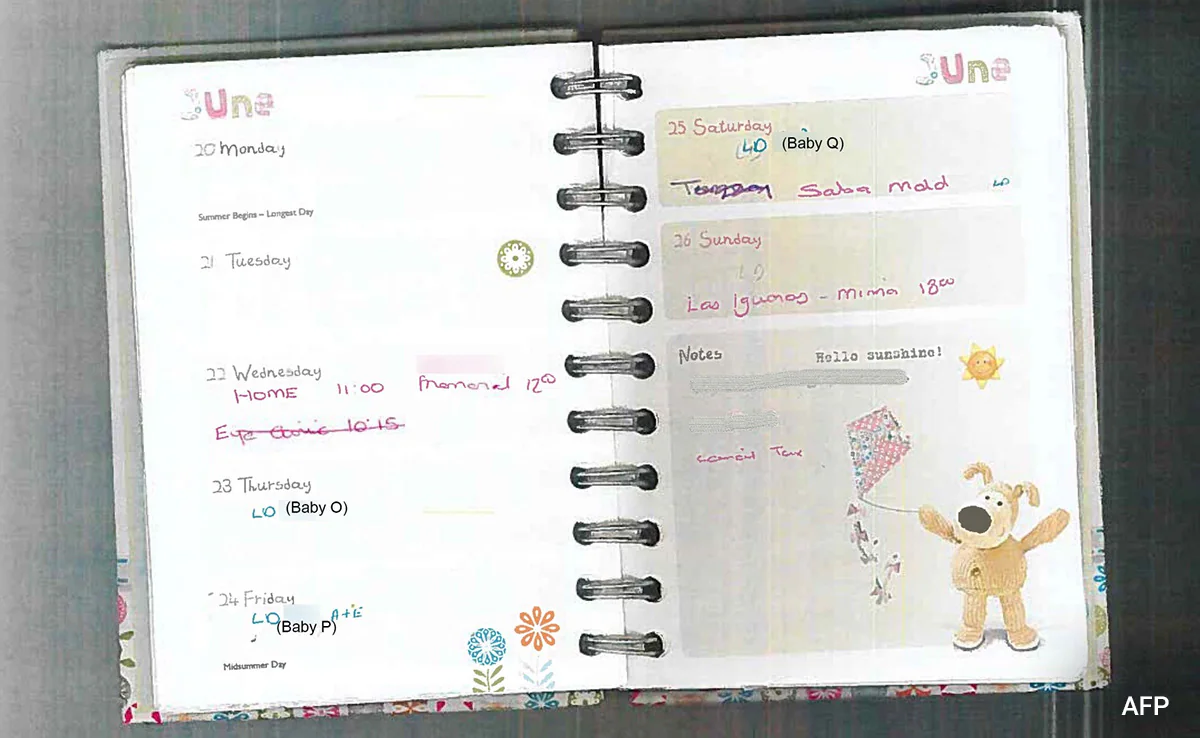 यह डायरी भी लूसी के घर से ही बरामद हुई थी। इसमें उसके रूटीन का जिक्र था।