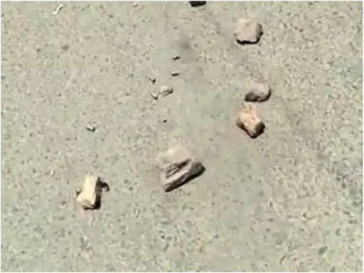 घटनास्थल पर मिला खोखा।