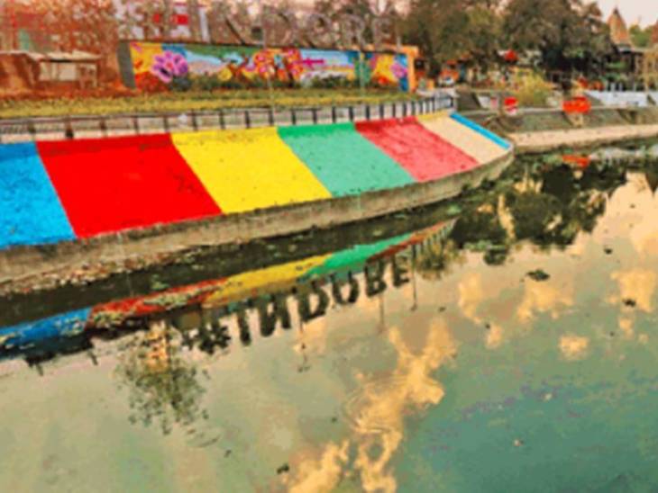 कृष्णपुरा पर रिवर फ्रंट का विकास किया गया है।