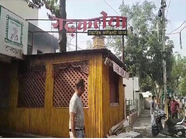 राजेंद्र नगर में वेयर हाउस रोड पर संचालित है गढ़ कलेवा रेस्टॉरेंट।